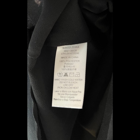 Naked Zebra • Black Blouse - Picture 4 of 4